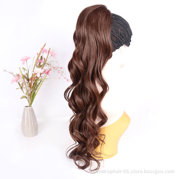 Wholesale 613 Water Wave Ponytail Hair Extension For Black Women Long Curly Hair Loose Wave Ombre DrawString Ponytail Straight